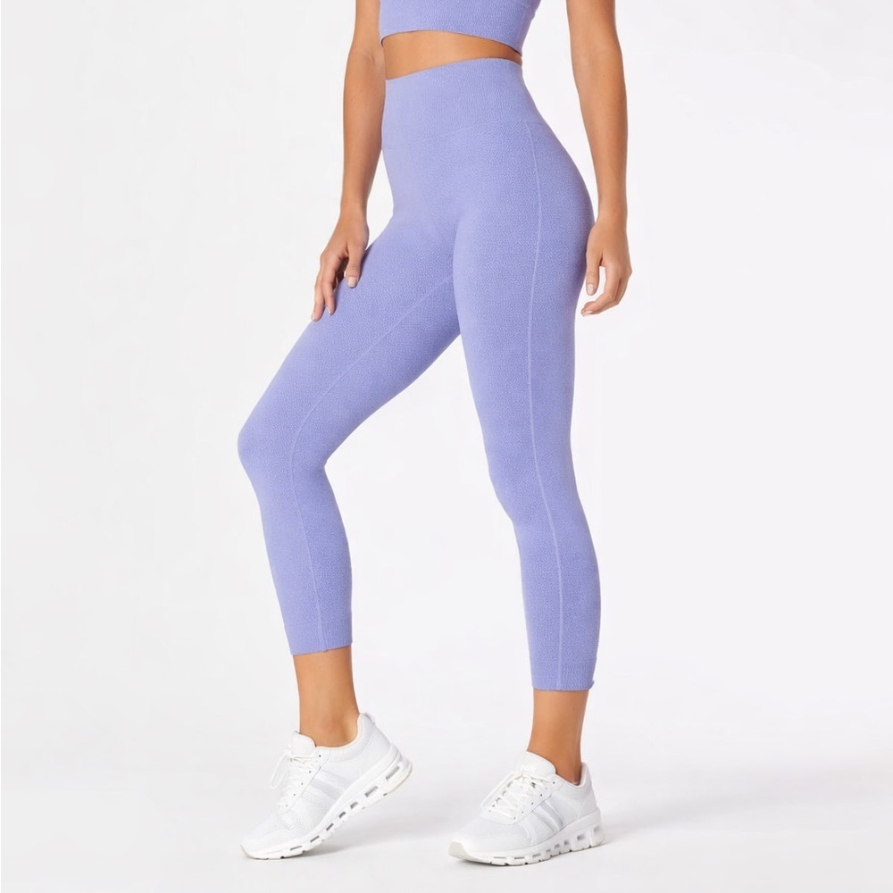 Sweaty Betty NWT Mindful Yoga Leggings Women’s‎ Size Medium Blue Seamless 7/8
